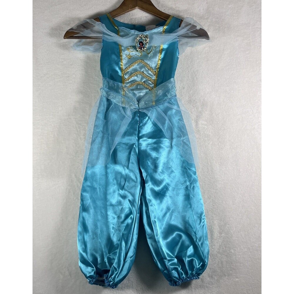 Disney Princess Jasmine Costume Toddler Size 3T 4T Disguise Aladdin Jumpsuit